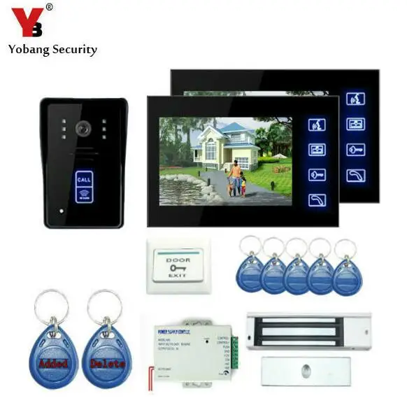 Видеодомофон Yobang Security с блокировкой питания устройство связи камерой и 7