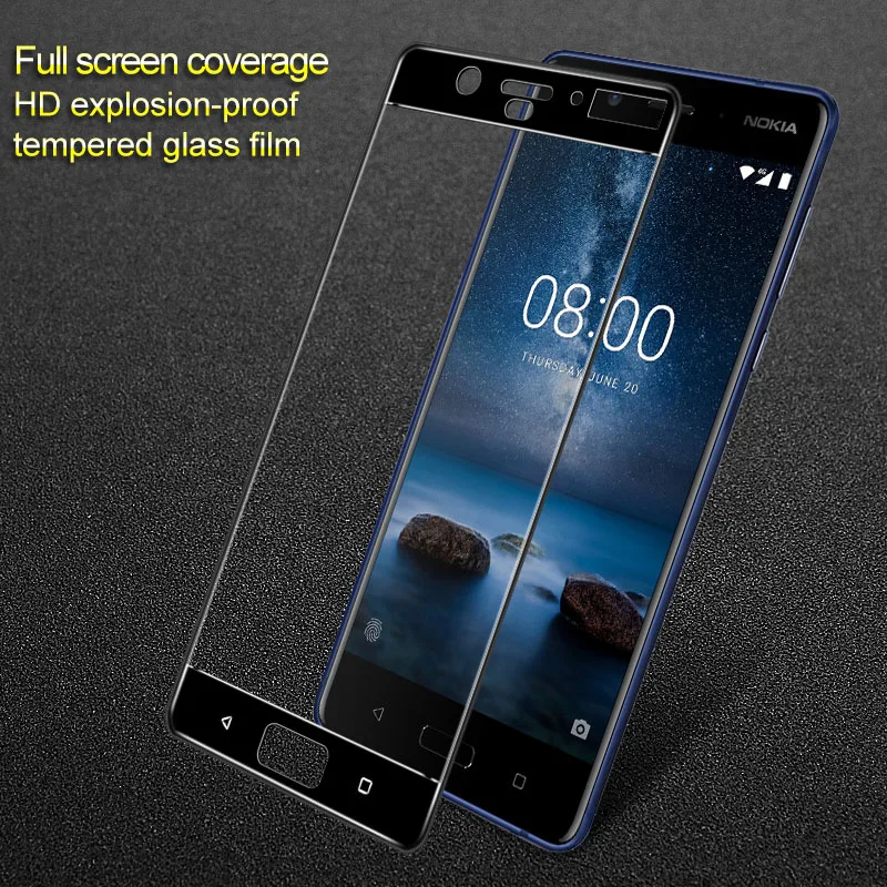 Для Nokia 8 закаленное стекло Imak полноэкранная пленка полное покрытие полная защита