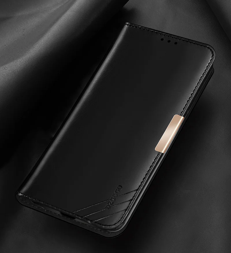 DZGOGO чехол из натуральной коровьей кожи для samsung Galaxy S9 Plus роскошный Магнитный чехол-кошелек