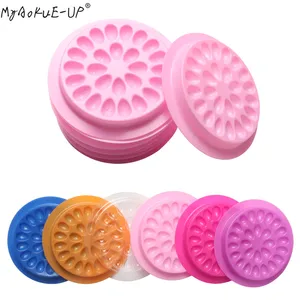 Держатель для клея для ресниц одноразовый, поддон пластиковый, инструмент для клеевые подушечки и наращивания ресниц, 100 шт.