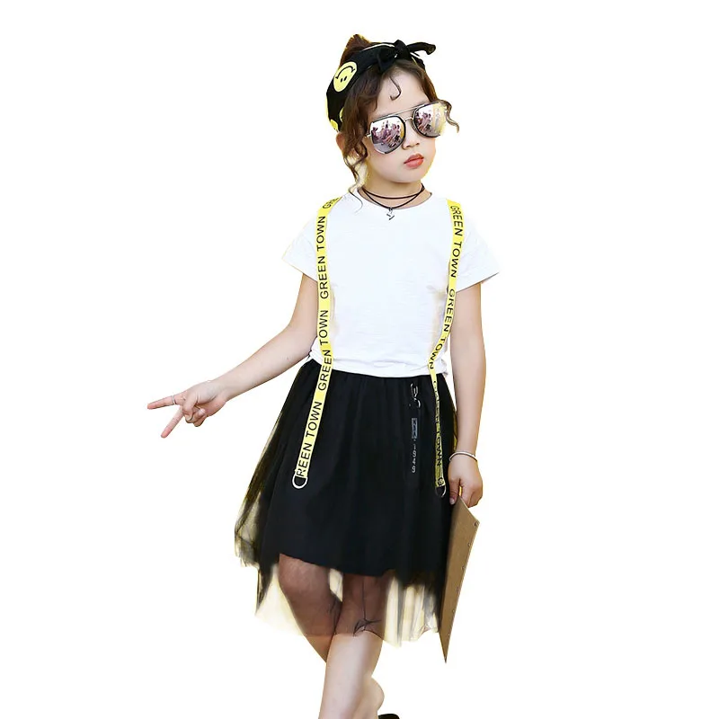 Коллекция 2018 года новые летние комплекты детской одежды для девочек модные