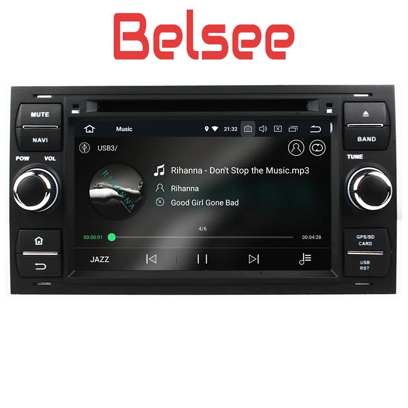 Belsee Android 8 автомобильное радио Стерео Авторадио GPS блок для Ford Focus Connect S MAX Fiesta Galaxy