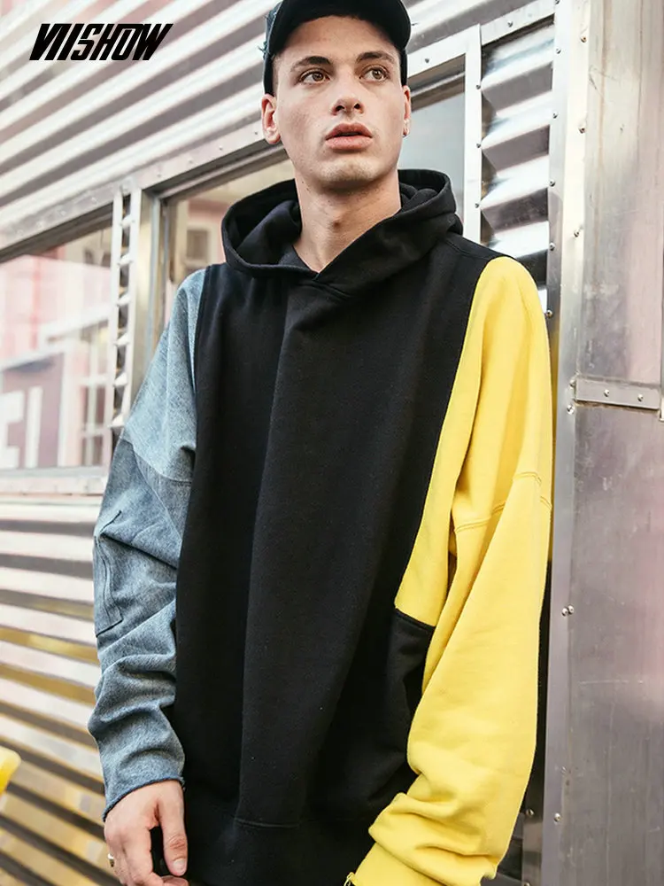 VIISHOW уличная толстовка бренд мужские толстовки Толстовка хлопок Sudaderas Para Hombre 2019