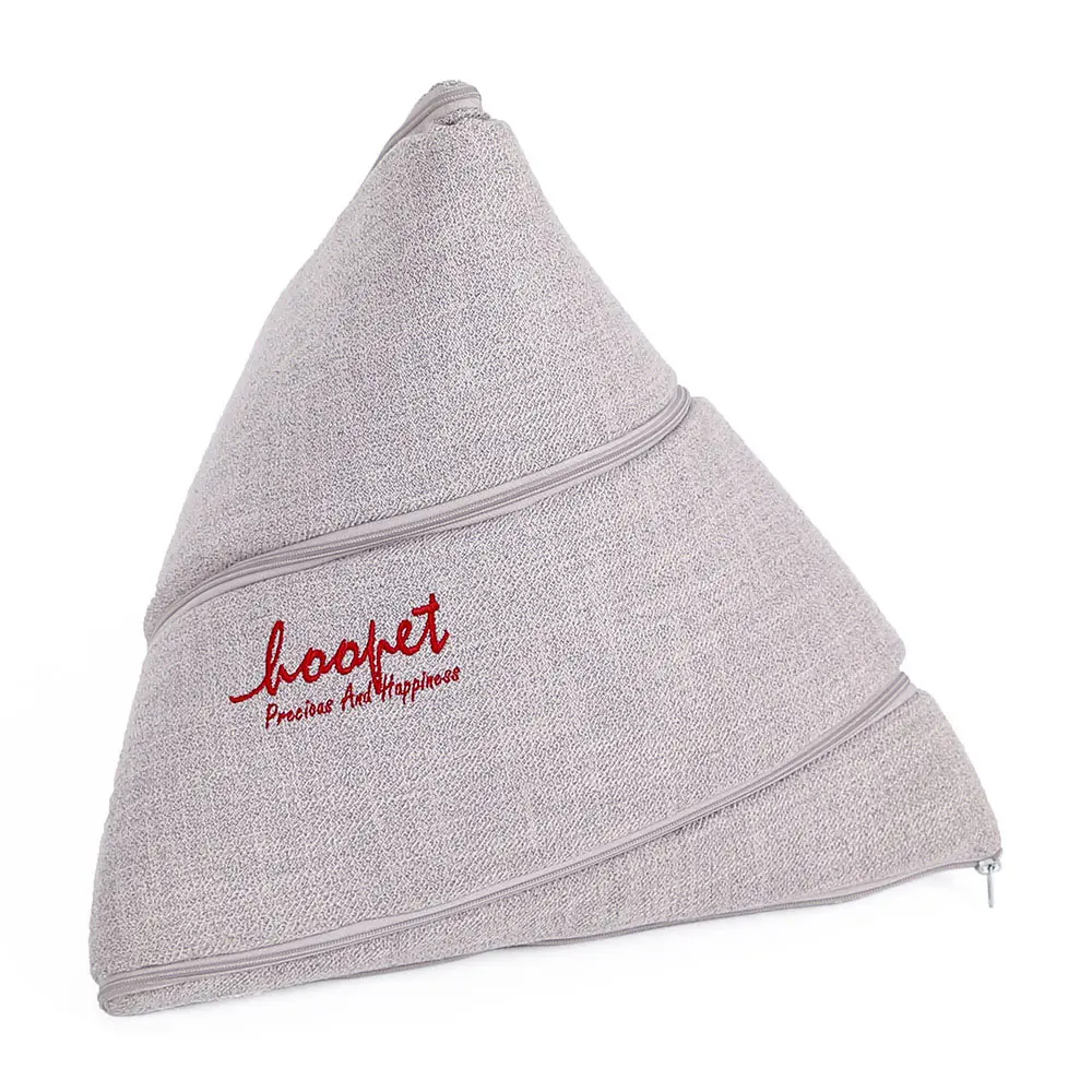 Серый Hoopet/кровать для кошек, кровать для домашних животных, согревающая, мягкая, для маленьких кошек, зимняя, теплая, питомник для кошек, щенков, гнездо, корзина - Цвет: Серый