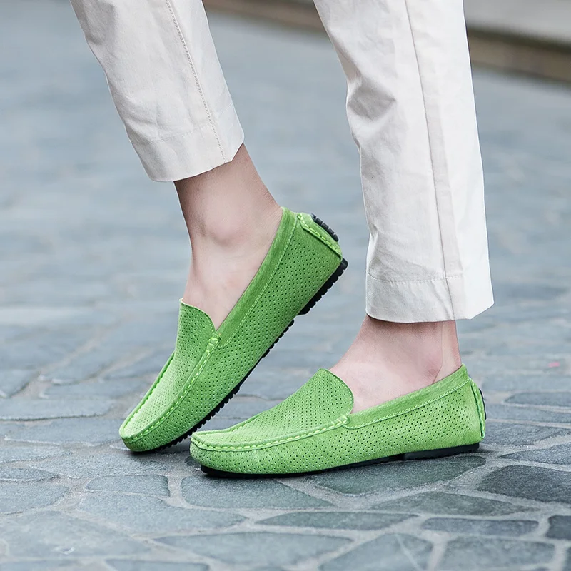 NORTHMARCH Men Casual Shoes 2018 New Fashion Leather Slip-On Hollow Out Breathable Driving Mens Moccasins Homme | Обувь