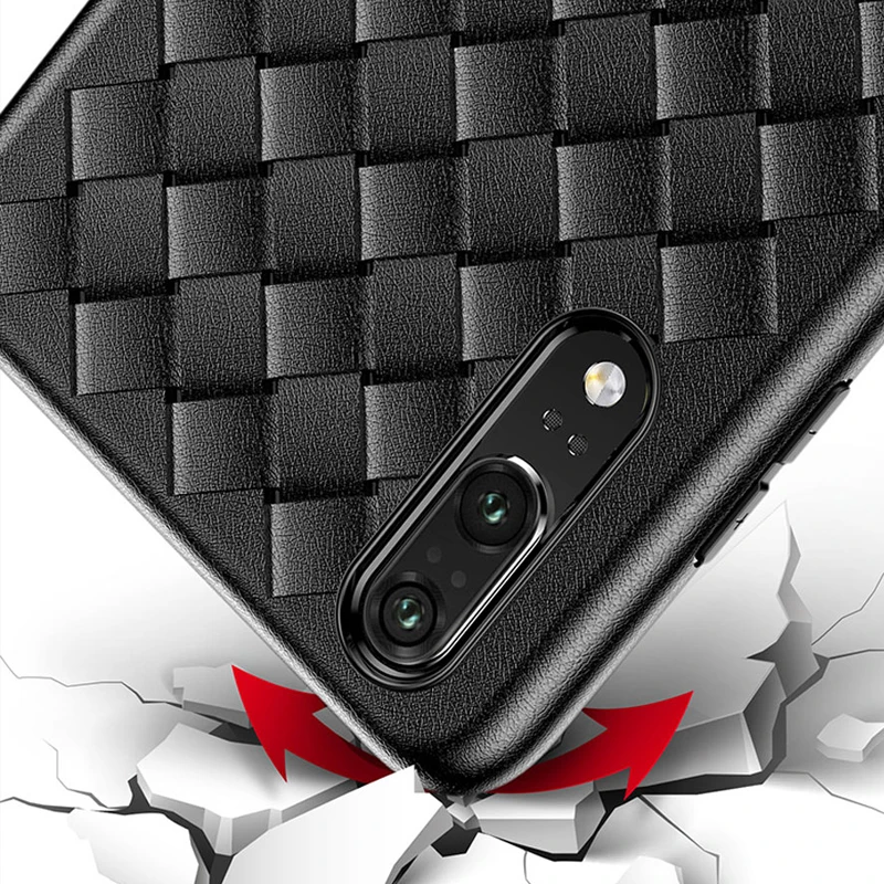 Luxury Grid Case For Huawei Y7 Y6 Y5 Y3 2017 Y9 Prime Y7Pro 2018 2019 P20 Lite Plus Ultra Thin Silicon Phone Cases |