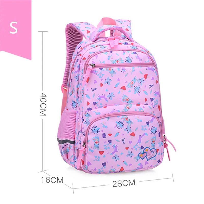 New Orthopedics Children Backpack Kids School For Teenage Girls Suitable Grades 1-6 Flower Printing Schoolbag | Багаж и сумки