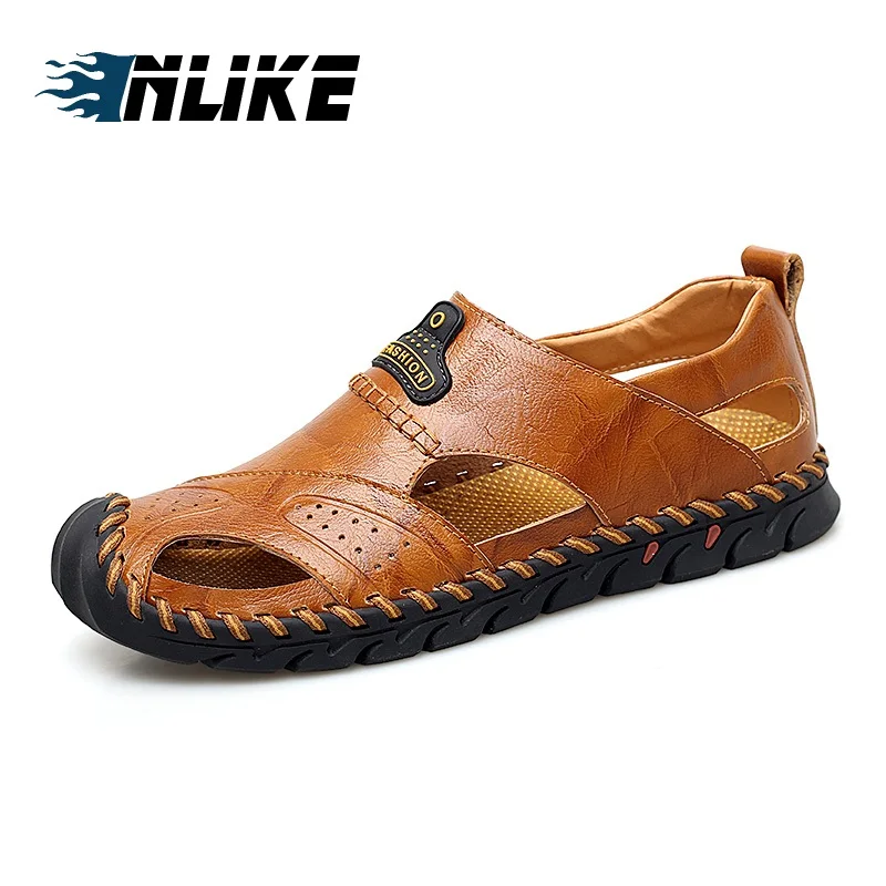 

Hot Sale Big Size New Fashion Summer Leisure Beach Men Shoes High Quality Leather Sandals