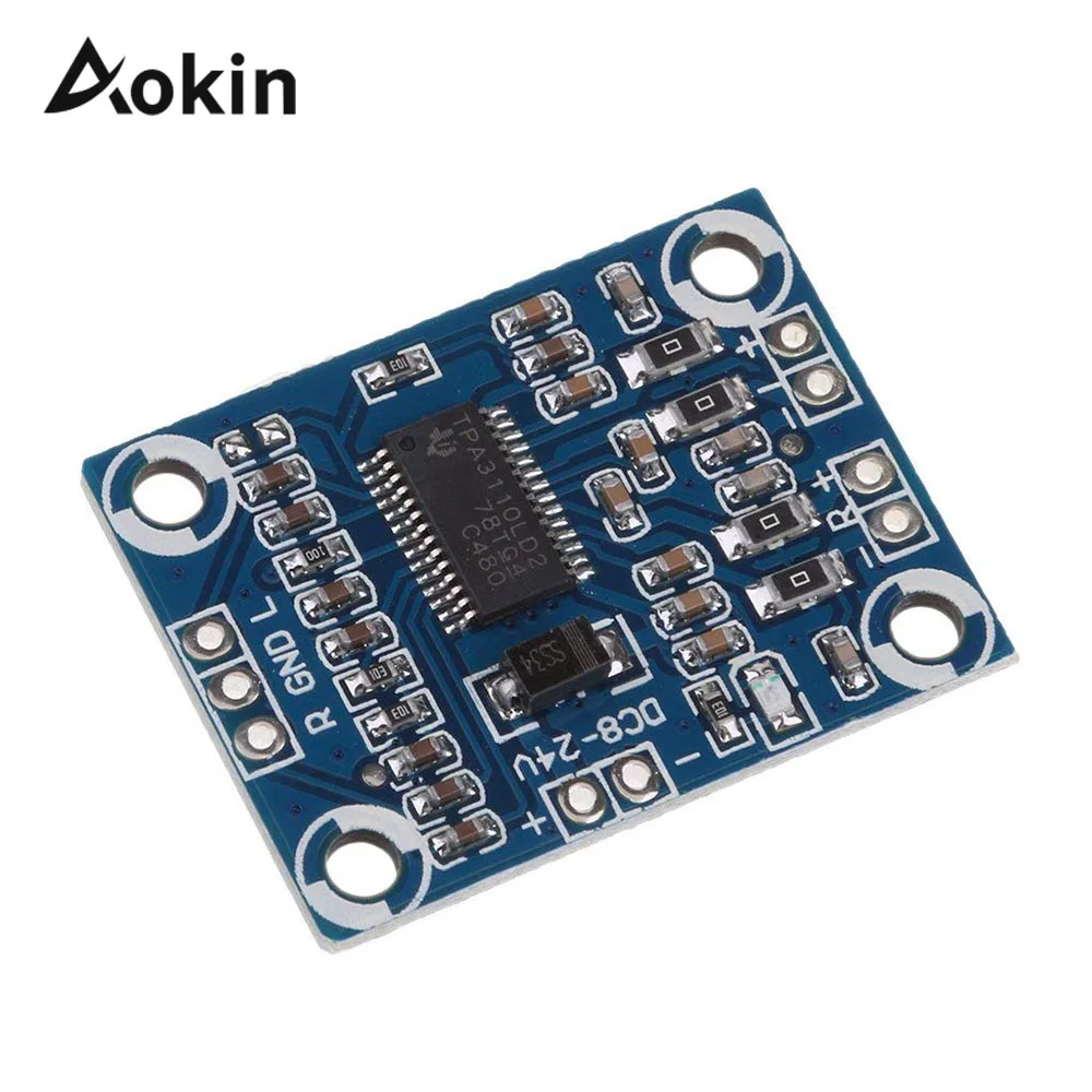 New 2X15W TPA3110 Digital Audio Stere Amplifier Module Board Ultra Thin Mini Binaural DC 8-18V | Компьютеры и офис