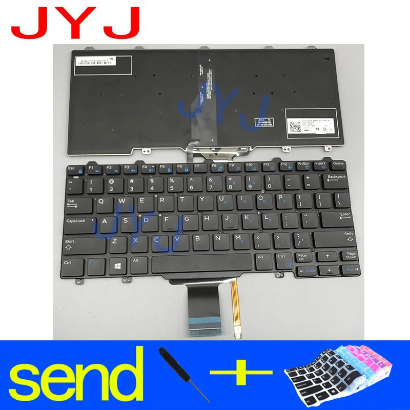 

New laptop Keyboard for Dell latitude E7250 E5250T E7270 5250 Send a transparent protective film
