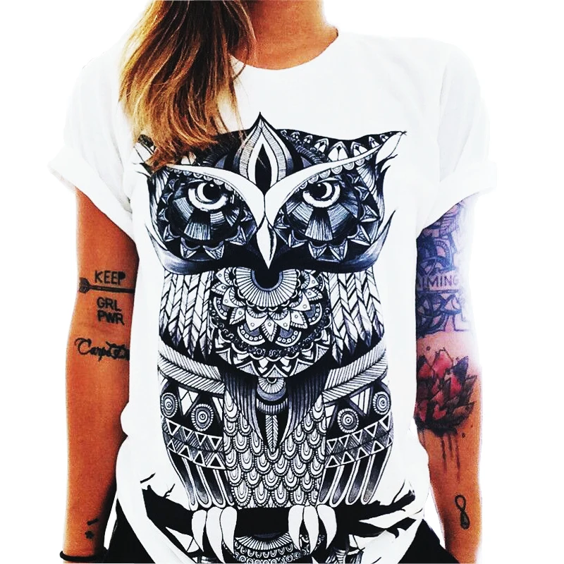 

2019 Fashion Autumn Women Tops Print Donut Worry White Shirt Streetwear Short Sleeve Casual Loose Female Tops Camisetas Mujer