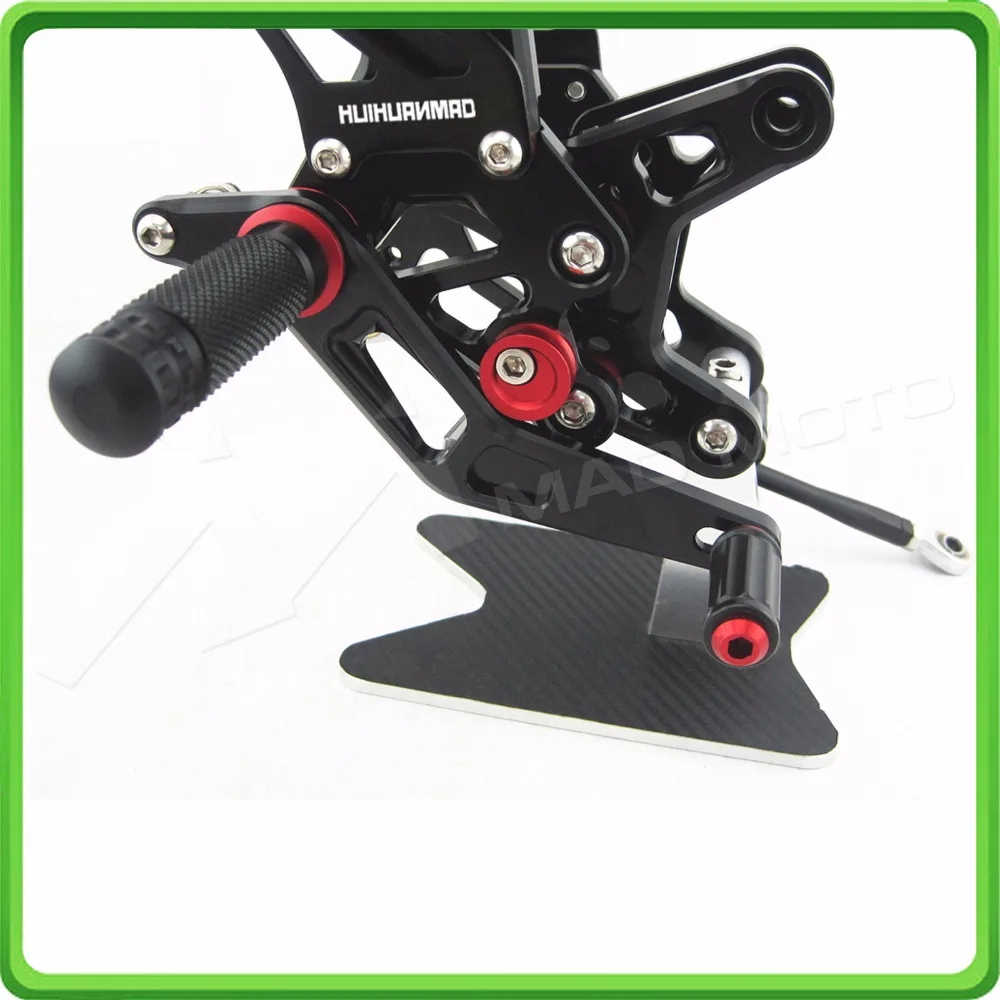 

Motorcycle Adjustable Rearsets Rear set sets Foot Rest Pegs Pedal For Kawasaki Ninja ZX6R ZX 6R ZX-6R 2009 2010 2011 2012 Black