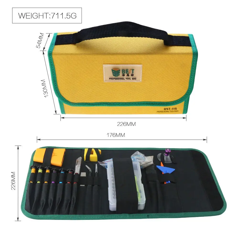 

BST-116 43 in 1 Hand Open Pry Tools Set Screwdriver Repair Tool Kit