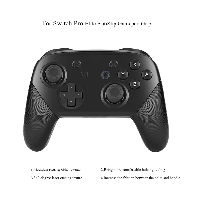 Розовый нескользящий чехол для контроллера Nintendo Switch Pro изящный Текстурированный