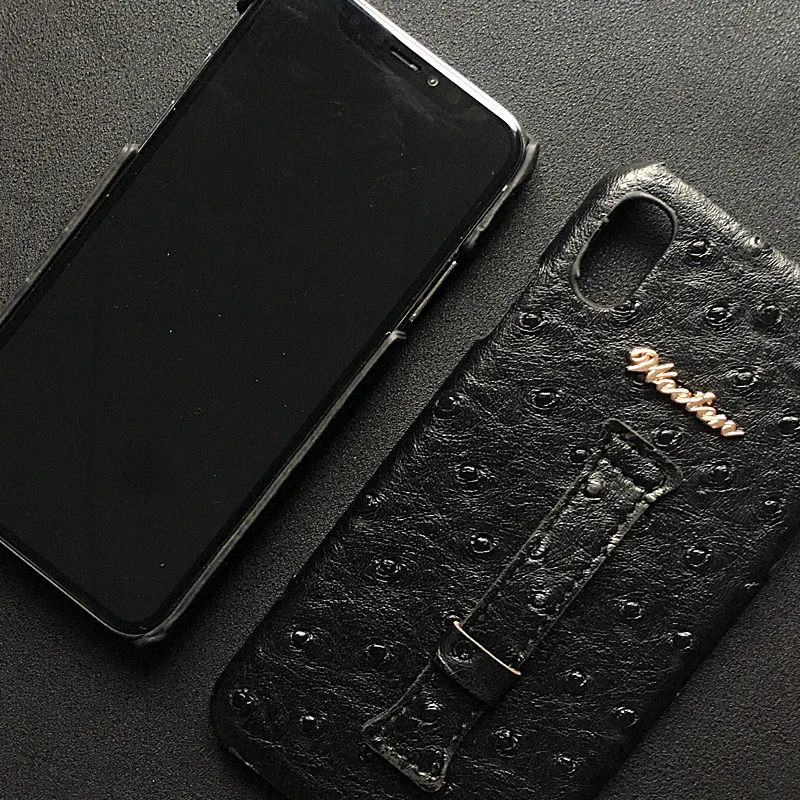 Винтажный чехол для телефона из искусственной кожи для samsung S8 S9 S10 Plus S10e S10 Lite чехол с ремешком на запястье держатель страусиной кожи твердая задняя крышка