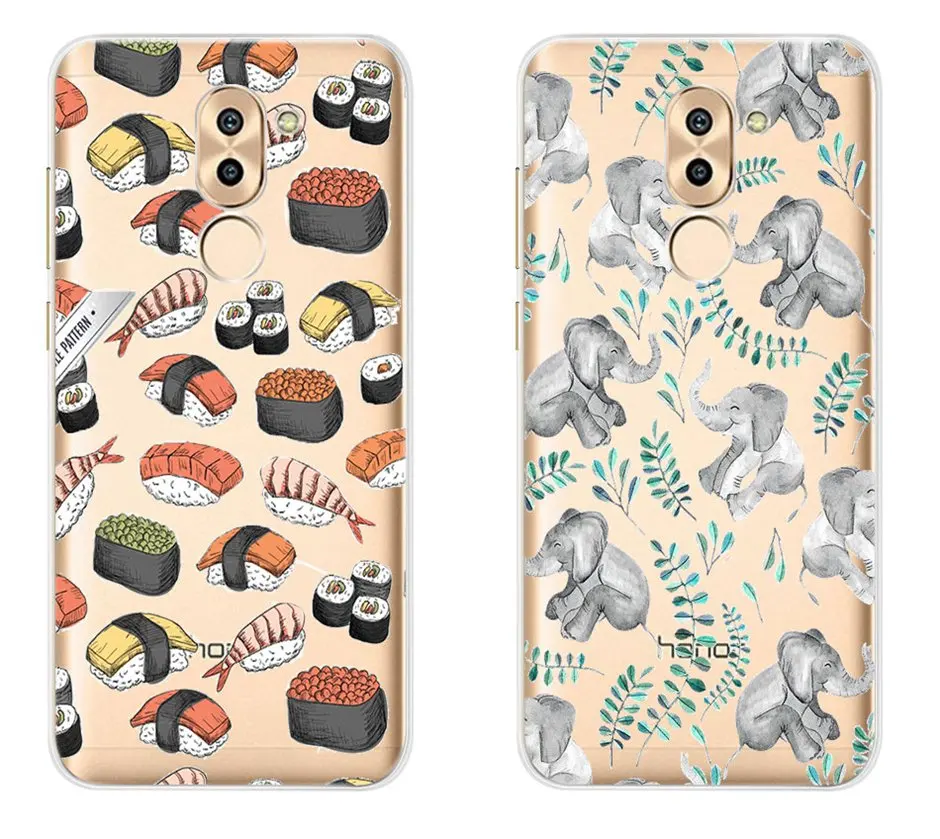 Модный чехол для телефона huawei GR5, задняя крышка, силиконовый мягкий чехол из ТПУ для huawei mate 9 Lite, чехол, чехол для Honor 6X Funda