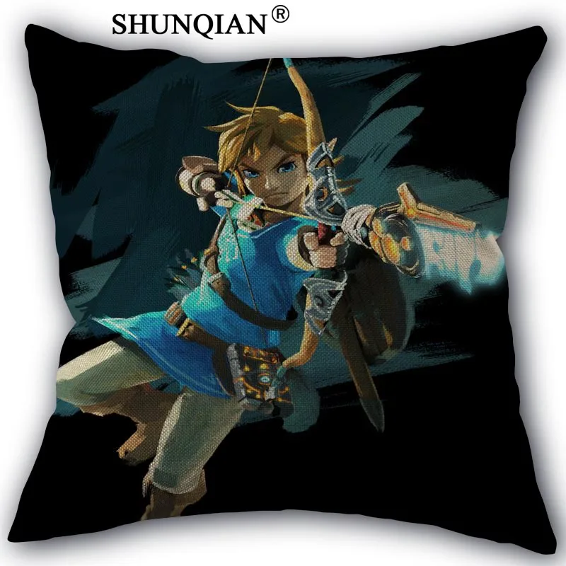 Legend Of Zelda хлопковая льняная Наволочка на заказ домашний текстиль спальня Свадебные украшения для офиса наволочки 45x45 см с одной стороны - Цвет: Pillow Cover