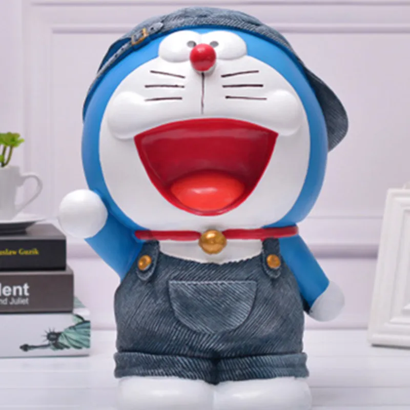 Творческий Doraemon более размер милый копилка Виниловая фигурка Коллекционная