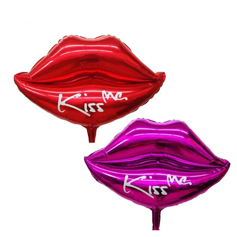 Воздушный шар из фольги Kiss Me сексуальные губы майларовые воздушные шары для Дня