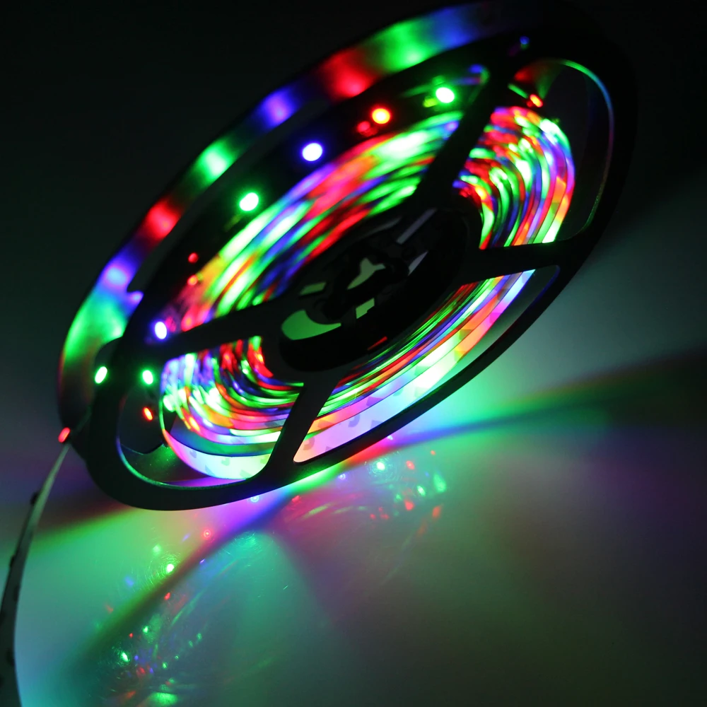 Viktorovna USB Cable DC5v 3528 RGB led strip light double PCB 60led/m stripe tape lamp + Remote Controller for TV Background | Освещение