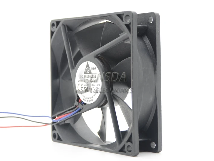 Для delta 9025 9 см 9225 92*92*25 мм afb0924vh 24v 0.4a преобразователь частоты двойной шаровой