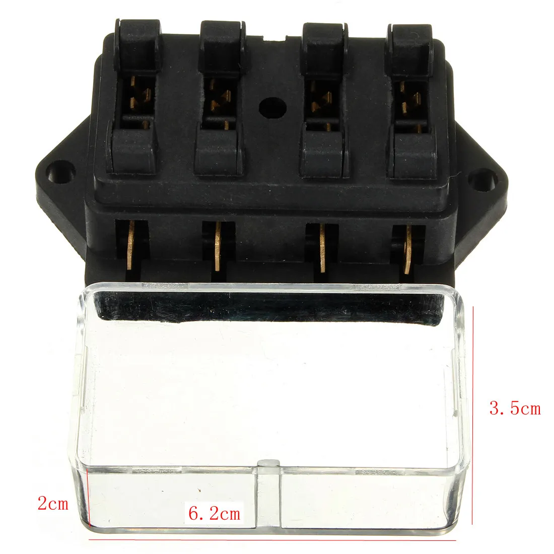 12V 4 способ цепи Стандартный лезвие предохранитель блок держатель Универсальный с крышкой авто