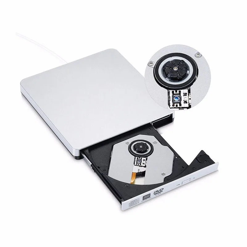 Новый Популярный USB внешний DVD CD RW дисковый проигрыватель привод для ПК ноутбука |