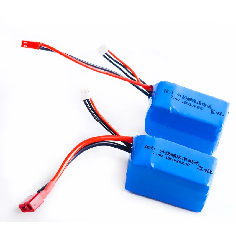 Литий полимерный 2S Lipo аккумулятор 7 4 В 1800 мАч 20C Max 40C для Wltoys A959 b A969 A979