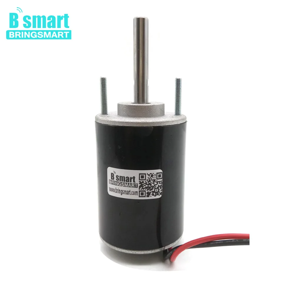 BringSmart BS3420 12V высокоскоростной мотор постоянного тока 3000 об/мин/6000 об/мин 24 вольт постоянного тока электродвигатель 40,5 мм вал Зефир ватные конфеты мотор