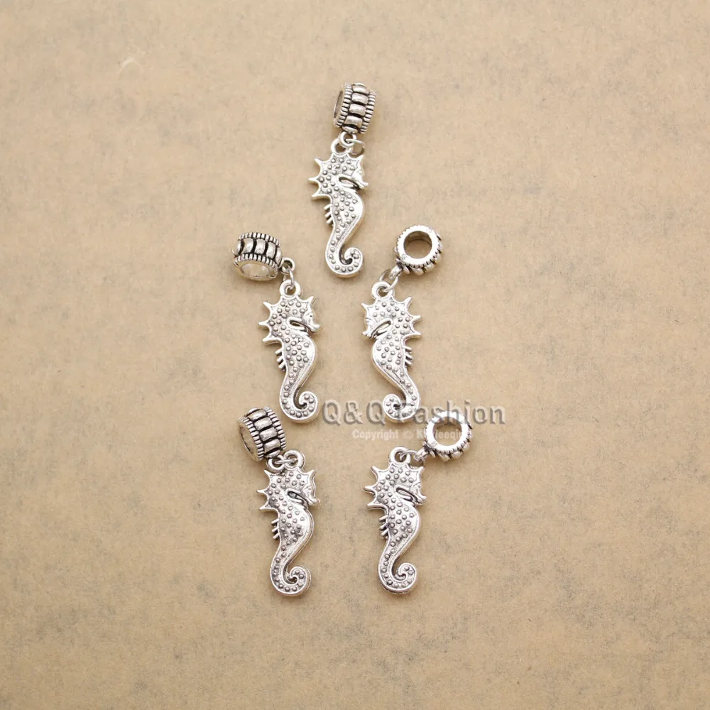 5x Пляж Морская лошадь раста Мамбо бисер дреды страшные плетеные волосы заколка