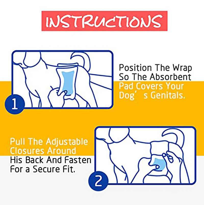 

Pet Soft Disposable Male Wrap Dog Diaper Male Pet Simple and Convenient Disposable Wrap Dog Diapers