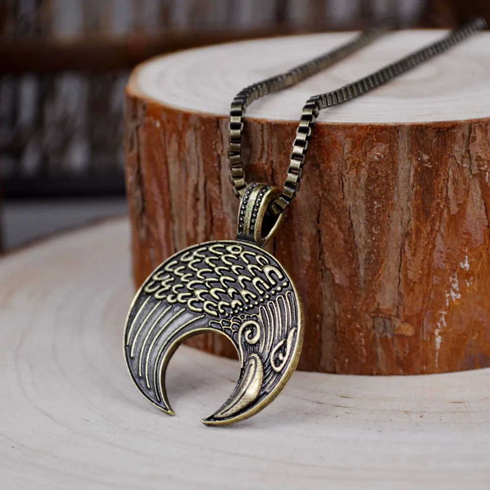 Ожерелье с подвеской в виде амулета викинга лунулы для мужчин мужское ожерелье