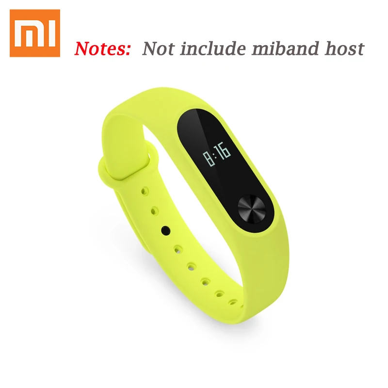 Разноцветный силиконовый браслет Xiao mi на запястье для замены браслета mi band 2 3 4 Xiaomi mi band 2 напульсники 2 - Цвет: mi 2 Green strap