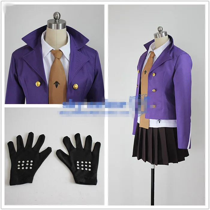

Dangan Ronpa Danganronpa Kirigiri Kyouko Cosplay Costume Full Set Jacket+Shirt+Skirt+Tie