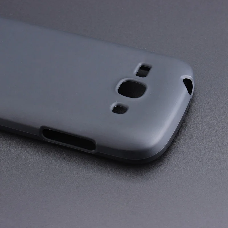 Черный гелевый ТПУ тонкий мягкий Противоскользящий чехол задняя крышка для Samsung
