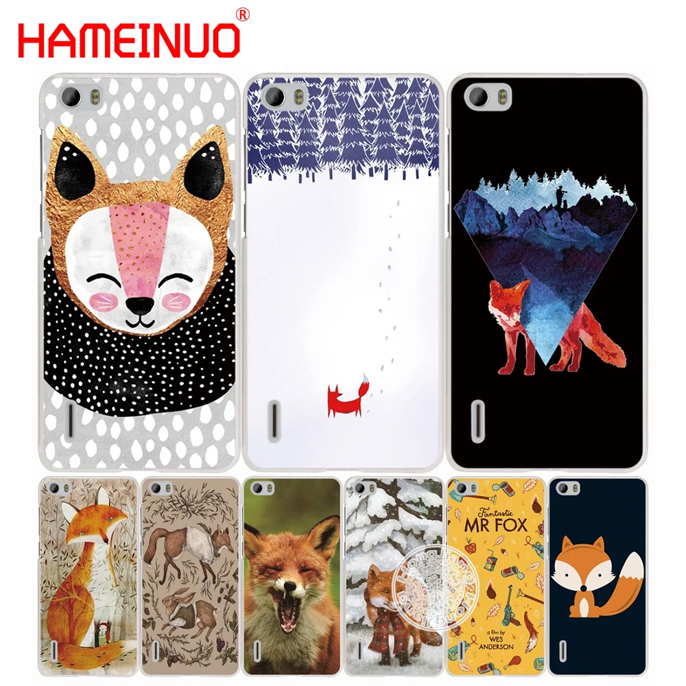 HAMEINUO FOX чехол для сотового телефона huawei honor 3C 4A 4X 4C 5X 6 7 8 Y3 Y5 Y6 2 II Y560 Y7 2017