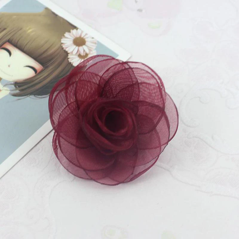 Handmade Fabric Flower Style Female Wedding Party Date Decorative Brooch Jewelry Pins Accessories Wholesale Free Shipping | Украшения и