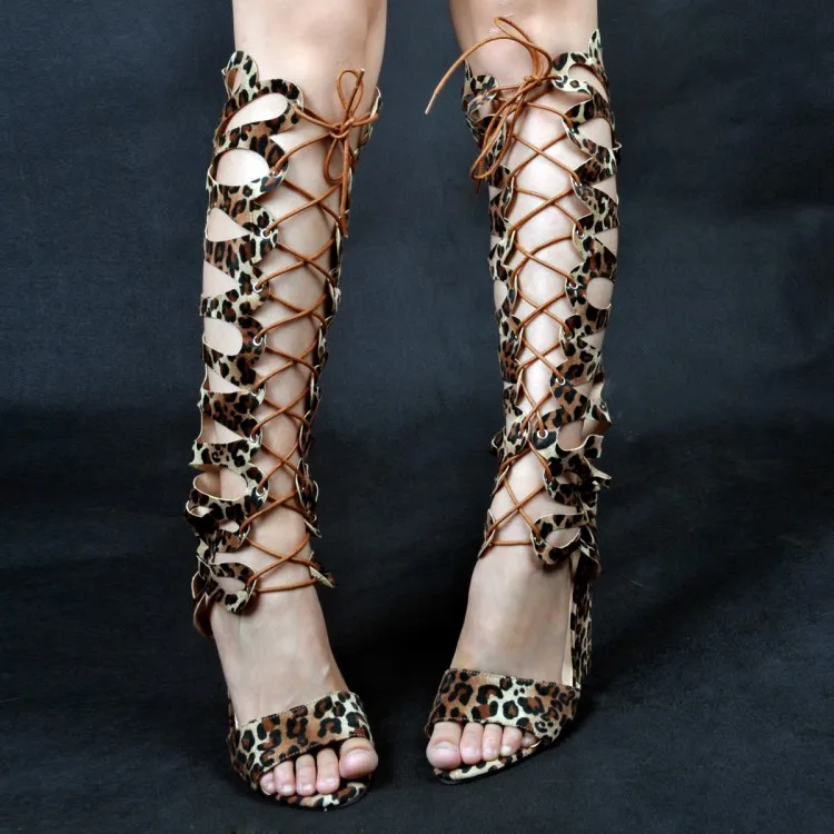 Женские сандалии гладиаторы Olomm на танкетке босоножки высоком каблуке с открытым