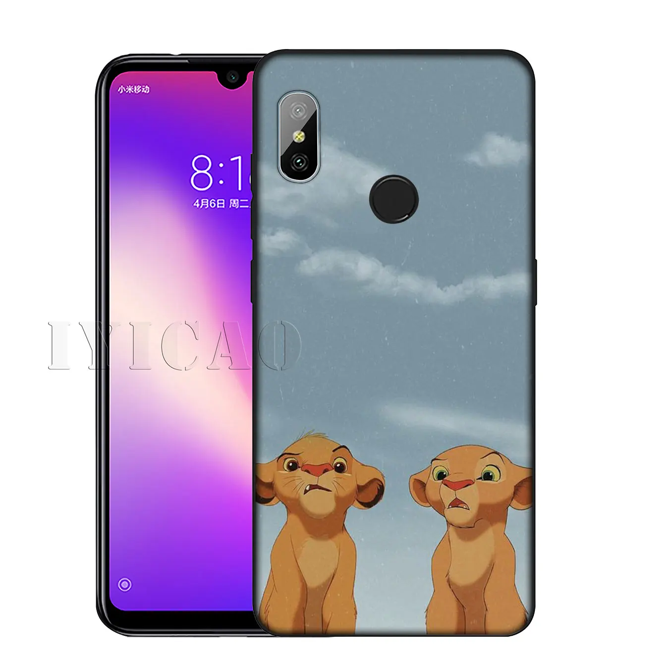 IYICAO Мягкий силиконовый чехол для телефона с изображением короля льва Xiaomi Redmi K30 K20