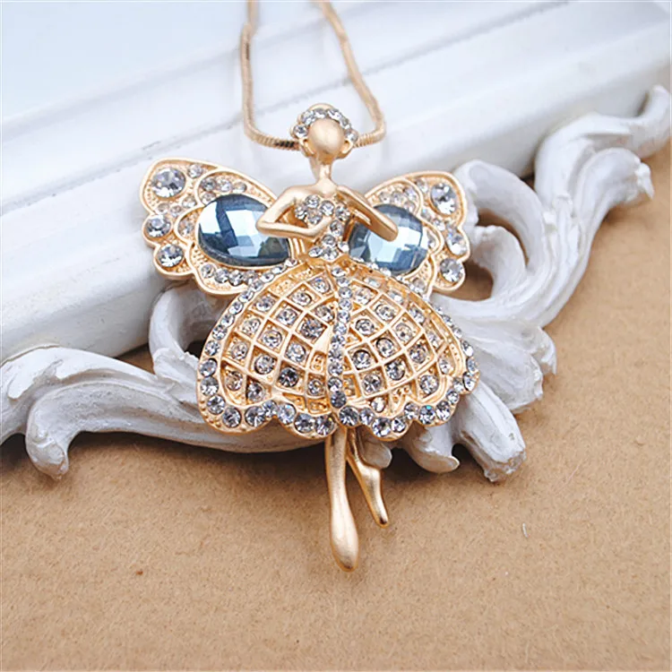 2016 новый дизайн модное французское Кукольное ожерелье для танцовщиц с кулоном