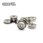 Фланцевая втулка, шарикоподшипники F623ZZ для 3D-принтера, алюминиевая деталь, 10 шт.