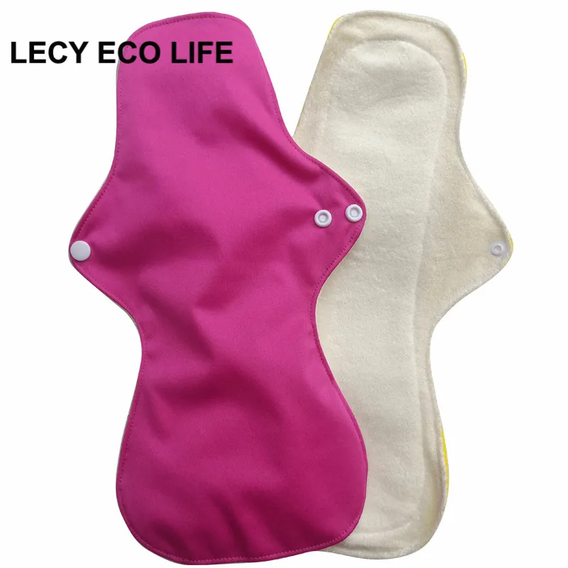 Lecy Eco Life 1 шт. 1" Фламинго с принтом для ночного использования многоразовые менструальные подкладки для тяжелого потока, большие размеры дышащие женские тканевые прокладки