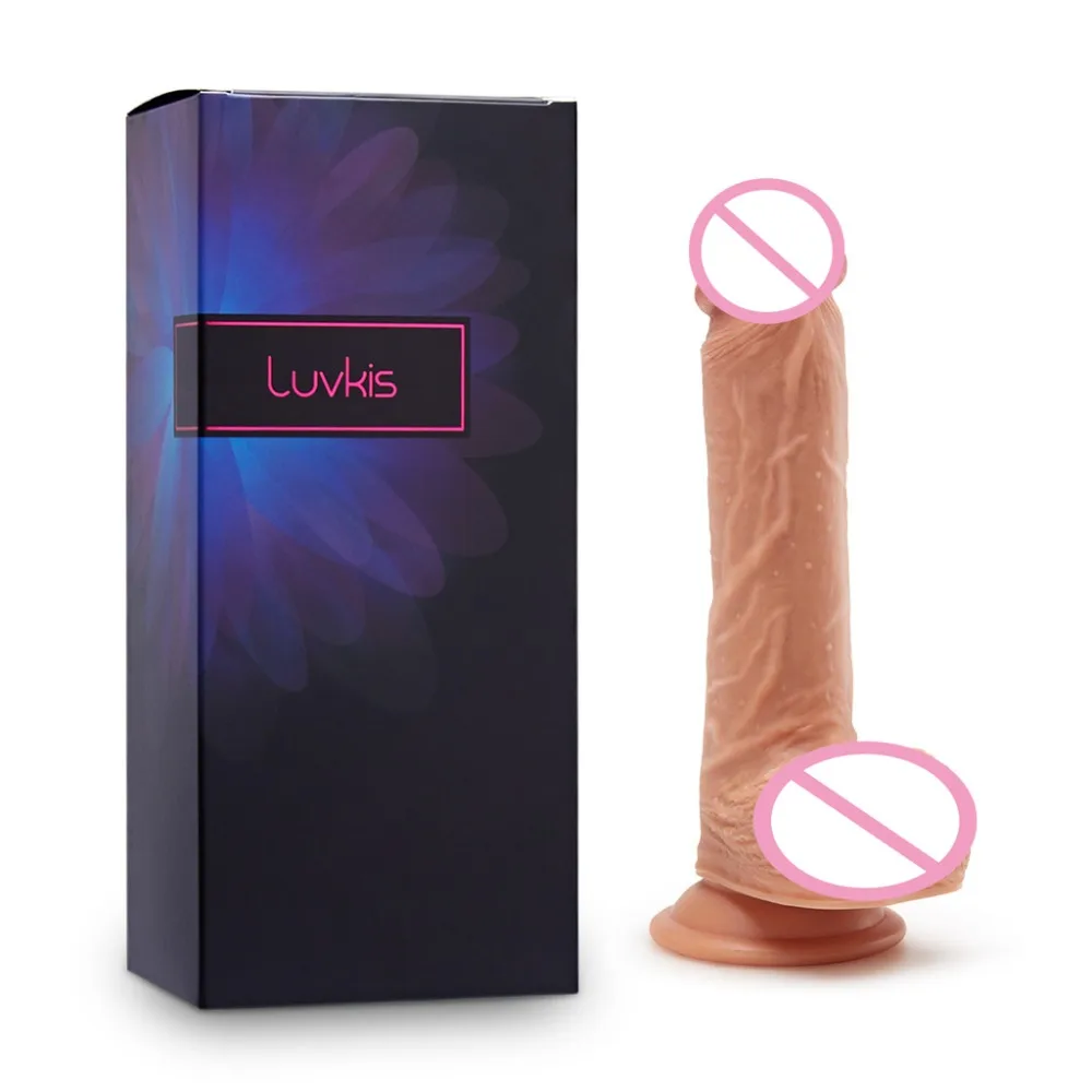 Luvkis 8 дюймовый фаллоимитатор для женщин на присоске реалистичный пенис