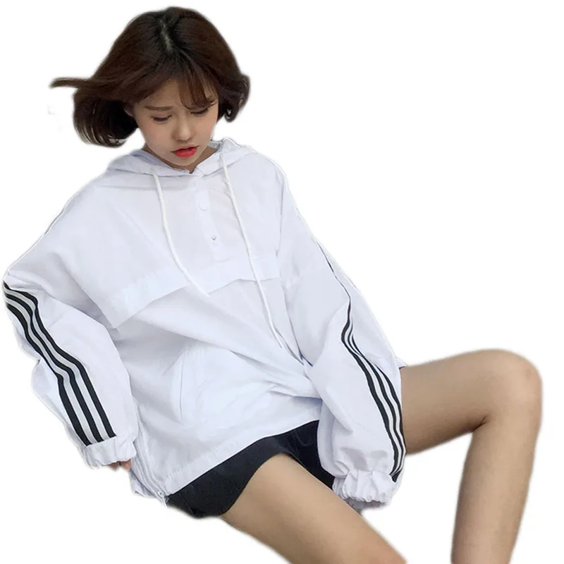 Женский Белый Тренч с длинным рукавом ветровка воротником стойкой размера плюс