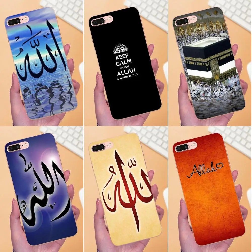 Модный чехол из мягкого ТПУ для Apple iPhone X XS Max XR 4 5 5C 6 6S 7 8 Plus Islam Mosque Bismillah