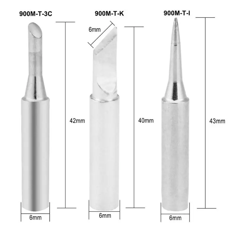 Наконечники для паяльника 900M-T-3C/K/I Mouth 936 медная сварочная станция наконечники
