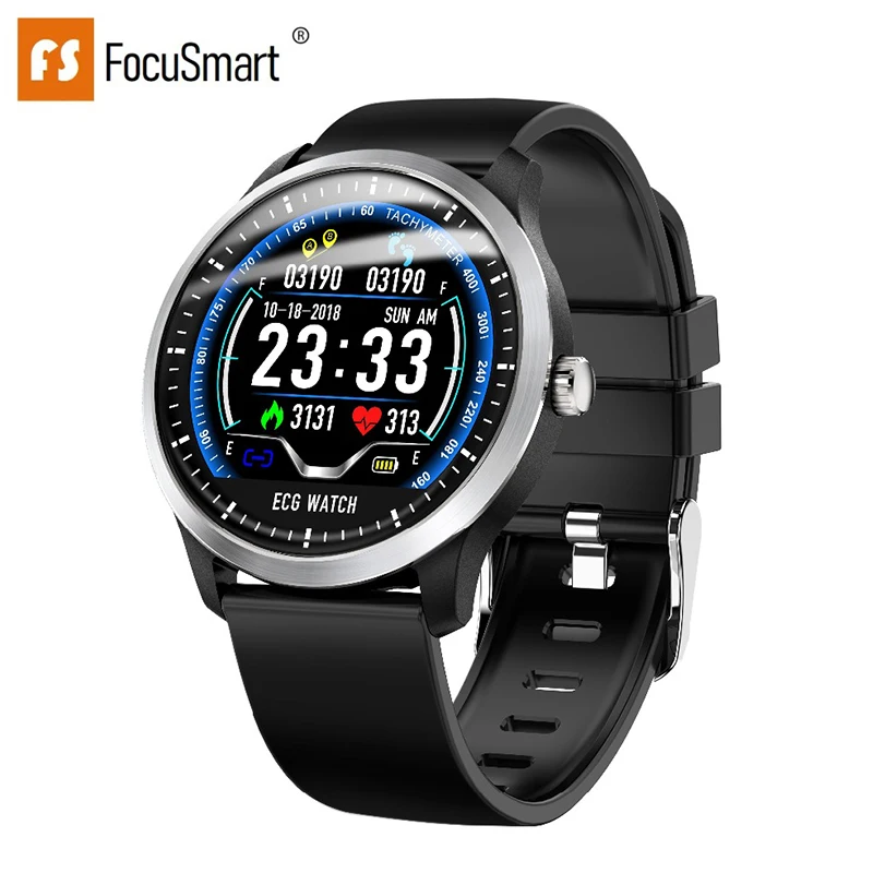 FocuSmart 2019 новые умные часы N58 с ЭКГ PPG цветным дисплеем пульсометр кровяное