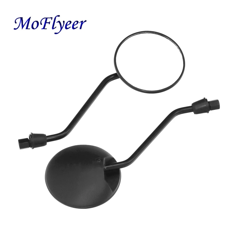 

MoFlyeer Motorcycle Mirrors Double New Back Rear View Deco Mirror For Motorbike E-Bike Honda Suzuki Scooter BMW 10mm 8mm