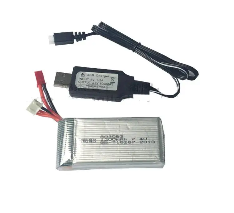 Ewellsold 7 4 V 1200mAh литий полимерный + USB кабель для X101 RC Quadcopter drone|7.4v 1200mah|rc cablecable drone |