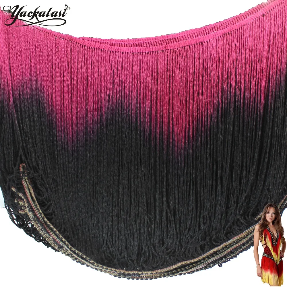 10 ярдов/латиноамериканских танцев украшенные бахромой и кисточками Мягкая